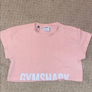 Gymshark crop tshirt PINK